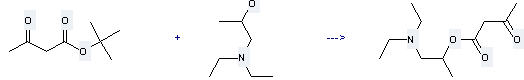 Diethyl-[(2R)-2-hydroxypropyl]azanium can be used to produce 1-(Diethylamino)-2-acetoacetoxypropane